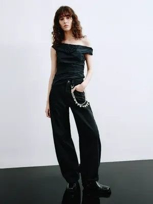 Джинсы Balloon fit, арт. 16034