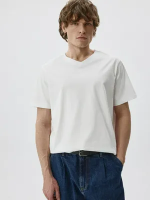 Футболка MARK REGULAR FIT базовая, белый, арт. 1607