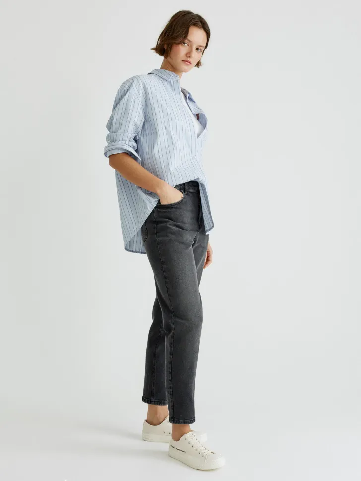 Укороченные джинсы MOM FIT, арт. 17144