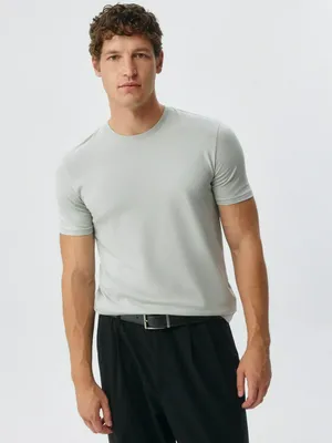 Футболка SLIM FIT базовая, серый, арт. 2256