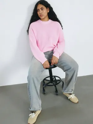 Джинсы Straight Fit с эффектом стирки, серый, арт. 2998