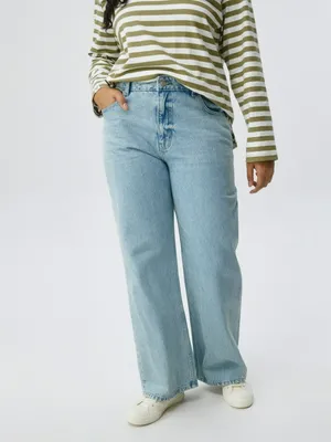 Джинсы 411 WIDE LEG из органического хлопка, голубой, арт. 3072
