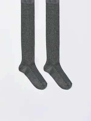Базовые колготки Sela в рубчик для девочек, арт. 35043