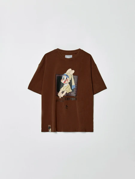 Футболка SELA x Союзмультфильм с принтом Заяц, арт. 35089
