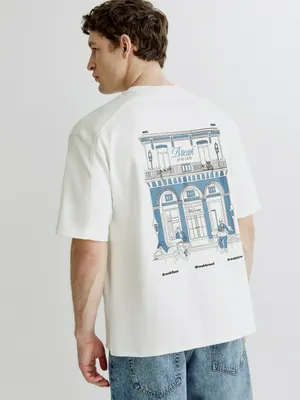 Футболка SELA Oversize с принтом, арт. 38084
