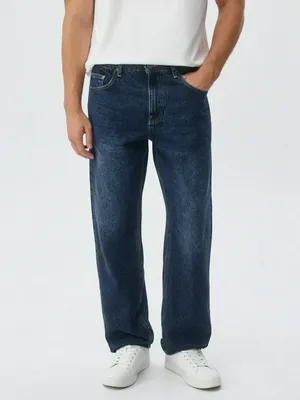 Джинсы STRAIGHT FIT со средней посадкой, синий, арт. 3828