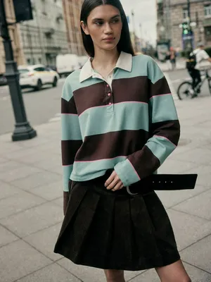 Джемпер-поло оверсайз SELA Young, арт. 4089