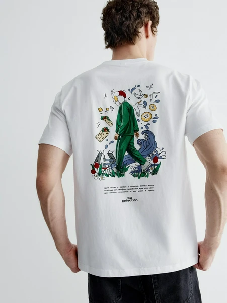 Футболка Sela Oversize с принтом, арт. SL6803110203