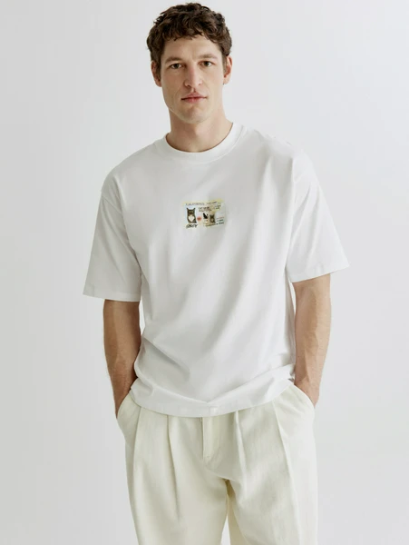 Футболка SELA Oversize с принтом, арт. SL6803110214