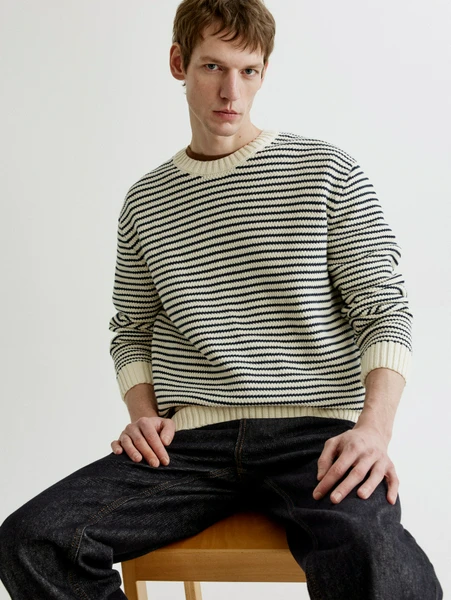 Джемпер Sela Relaxed fit в полоску, арт. SL6803110605