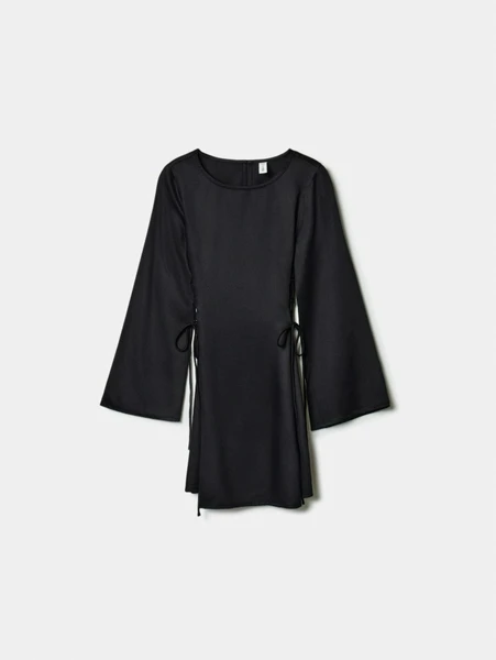 Платье SELA из сатиновой вискозы со шнуровкой, арт. SL6804050701