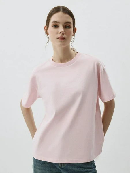 Футболка SELA KATE OVERSIZE FIT, розовый, арт. 42269