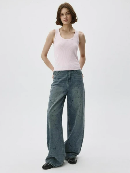 Джинсы SELA Wide Leg, синий, арт. 42278
