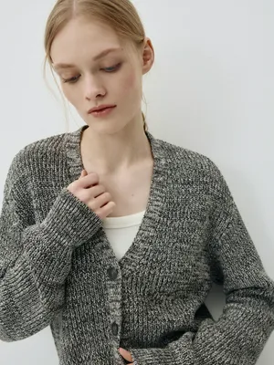 Вязаный кардиган Sela, серый, арт. 42354