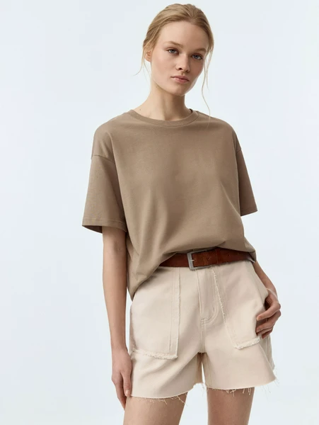 Футболка Sela KATE OVERSIZE FIT, бежевый, арт. 42562