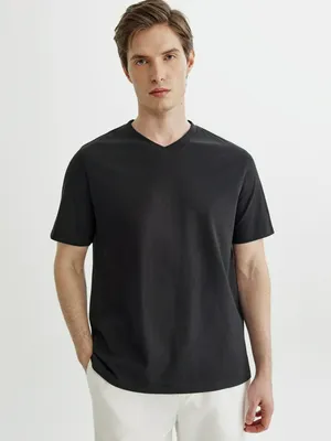 Футболка SELA MARK REGULAR FIT, черный, арт. 43809