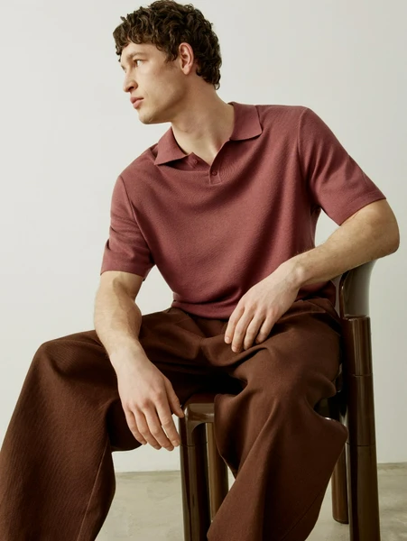 Поло Sela Вязаное Regular Fit, арт. 45025