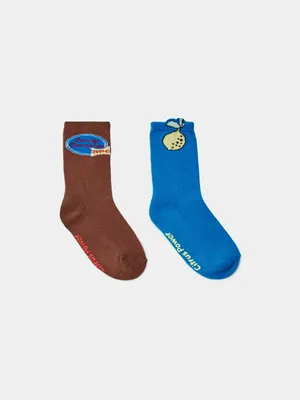 Набор из 2 пар детских носков Sela, разноцветный, арт. 45081