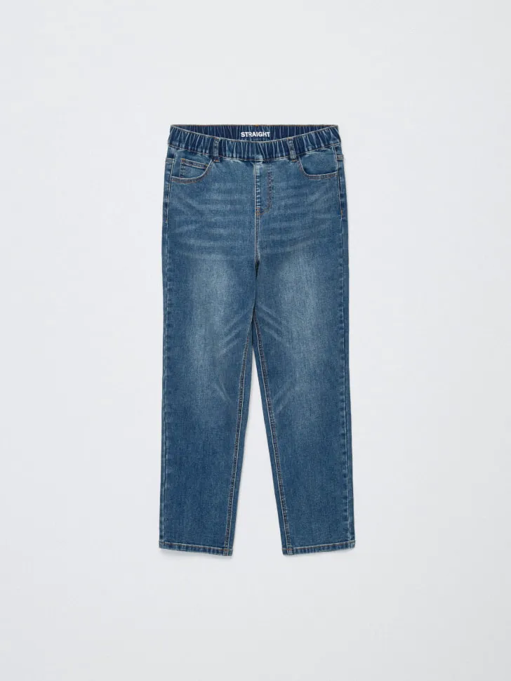 Джинсы Straight fit с увеличенной полнотой для мальчиков, арт. SL5808071421