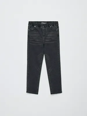 Джинсы Straight fit с увеличенной полнотой для мальчиков, серый, арт. 4696