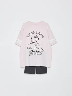 Пижама с принтом Hello Kitty для девочек, арт. 4856