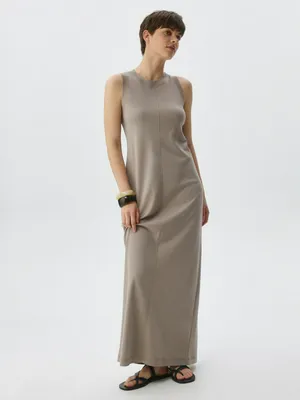 Трикотажное платье макси, арт. 5001