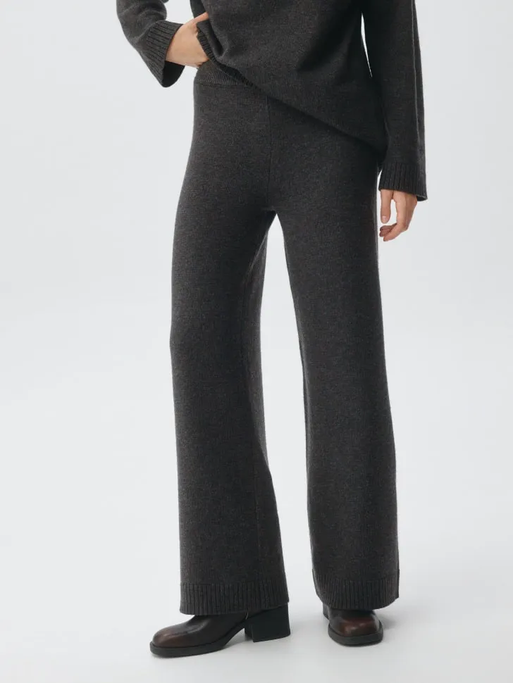 Вязаные брюки с ангорой и шерстью, арт. SL5809011507