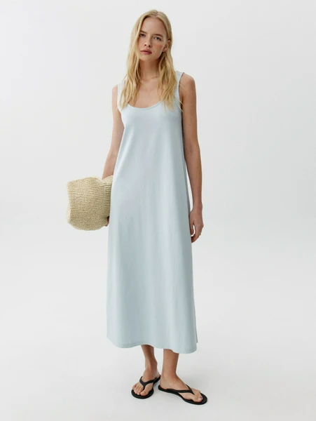 Базовое трикотажное платье макси Sela, арт. SL6805010724