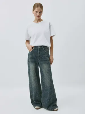 Джинсы Wide Leg Sela, синий, арт. 52302