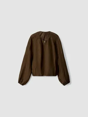 Куртка Sela из льна и шелка, коричневый, арт. 52590