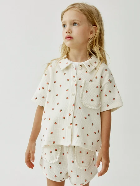 Рубашка Sela из вафельного трикотажа, арт. SL6805040503