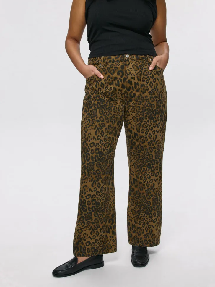Леопардовые джинсы Straight Fit, арт. 5803011478