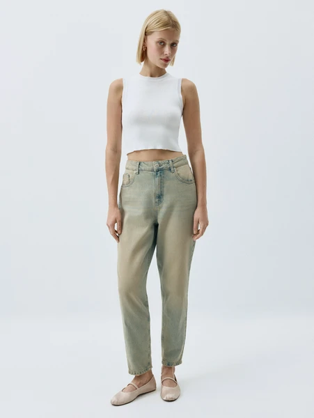 Джинсы SELA 404 MOM FIT, голубой, арт. 4808011414