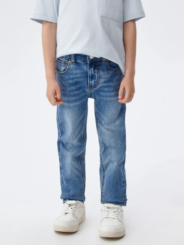 Джинсы Slim fit для мальчиков, синий, арт. 5844