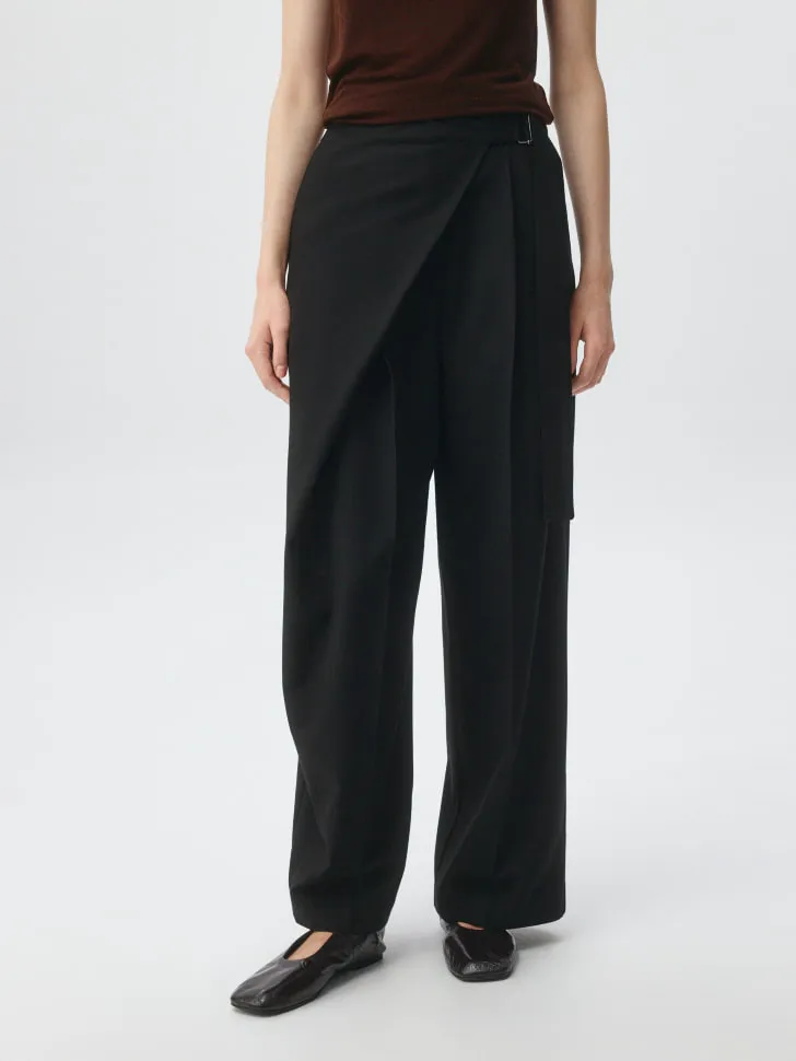 Брюки Wide leg с запахом, арт. 5957