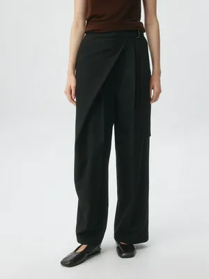 Брюки Wide leg с запахом, арт. 5957