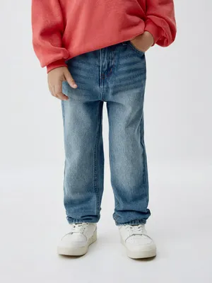 Джинсы Straight fit на резинке для мальчиков, арт. 6065