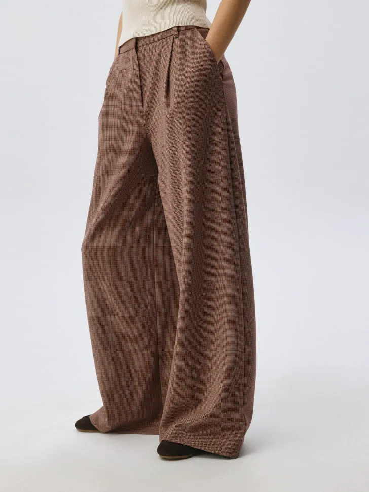 Брюки wide leg из костюмной ткани, арт. 6164