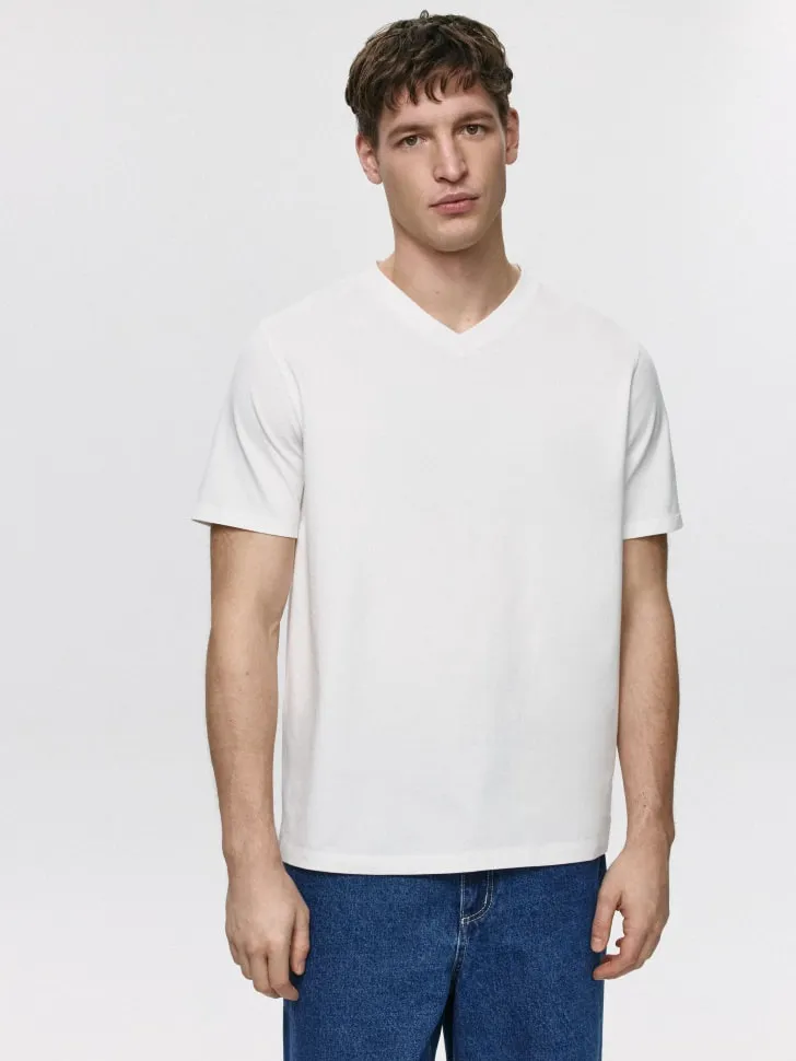 Футболка MARK REGULAR FIT базовая, белый, арт. 6567