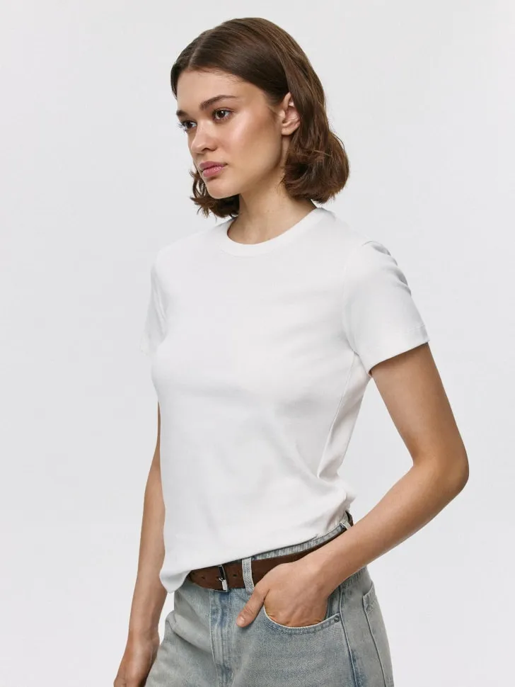 Футболка KIRA SLIM FIT, белый, арт. 6715