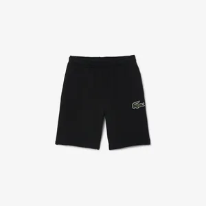 Детские шорты Lacoste из органического хлопка, черный, арт. GJ7350