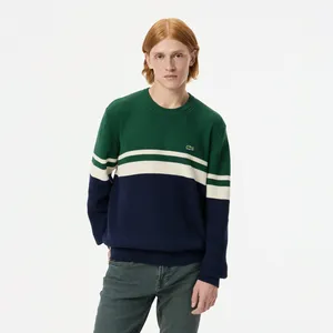 Мужской свитер Lacoste в полоску CLASSIC FIT, синий, арт. AH2614