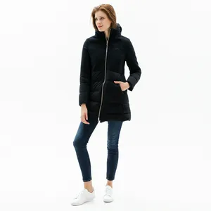 Женское стеганое пальто Lacoste со съемным капюшоном, синий, арт. BF2002