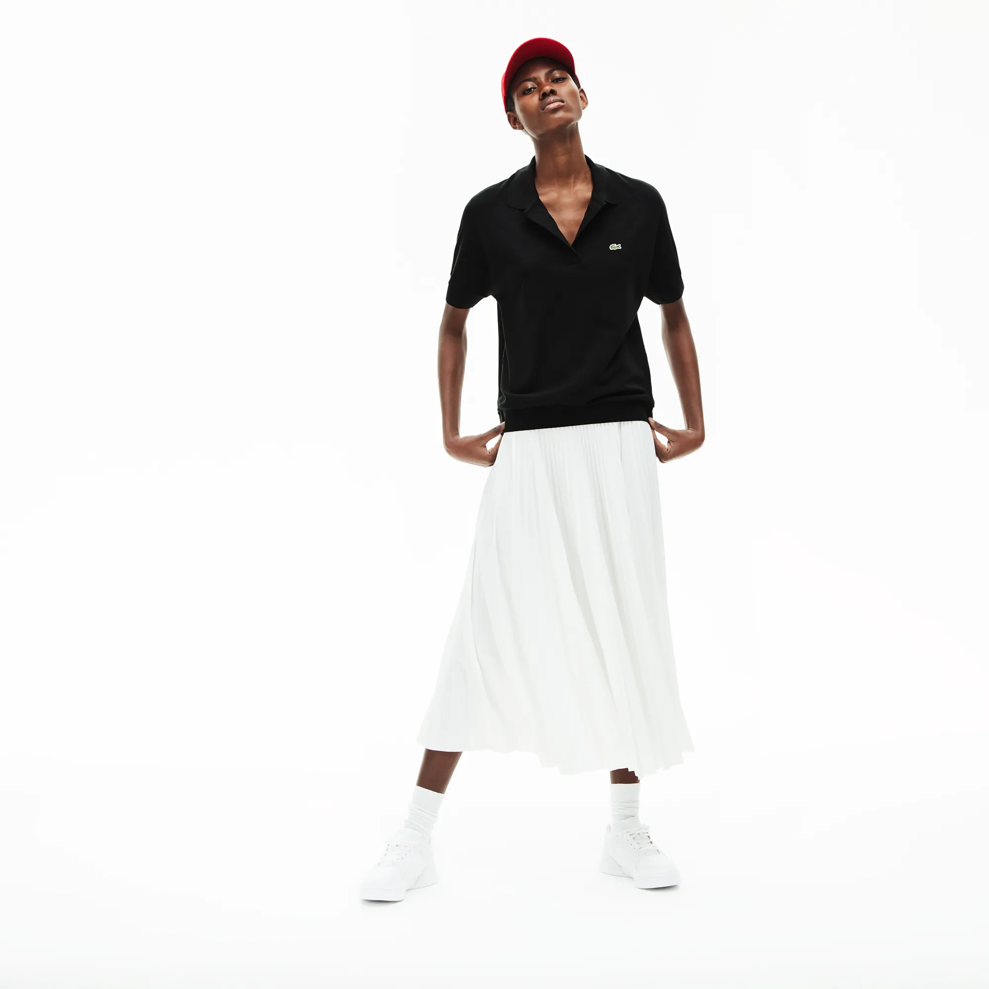 Женское поло Lacoste Loose Fit, синий, арт. PF0504