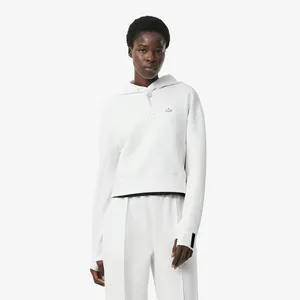 Женская толстовка Lacoste Loose Fit с капюшоном, белый, арт. SF0281