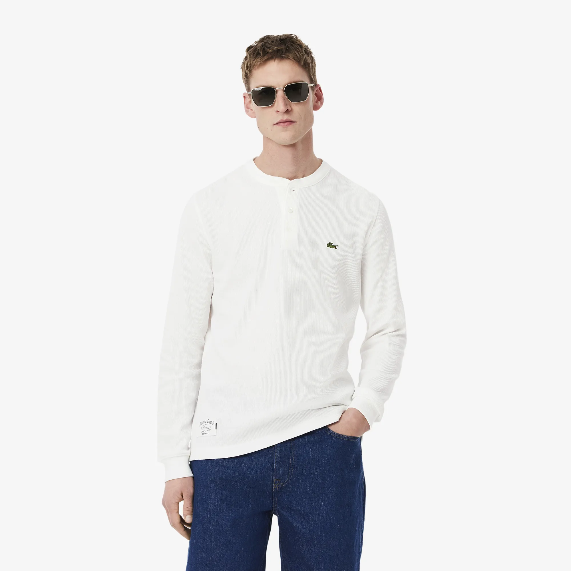 Мужская футболка Lacoste, белый, арт. TH0035