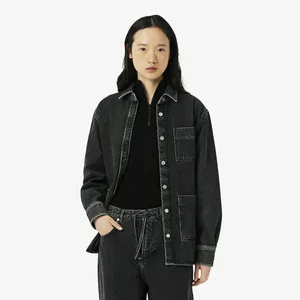 Женская джинсовая куртка Lacoste, черный, арт. BF2125