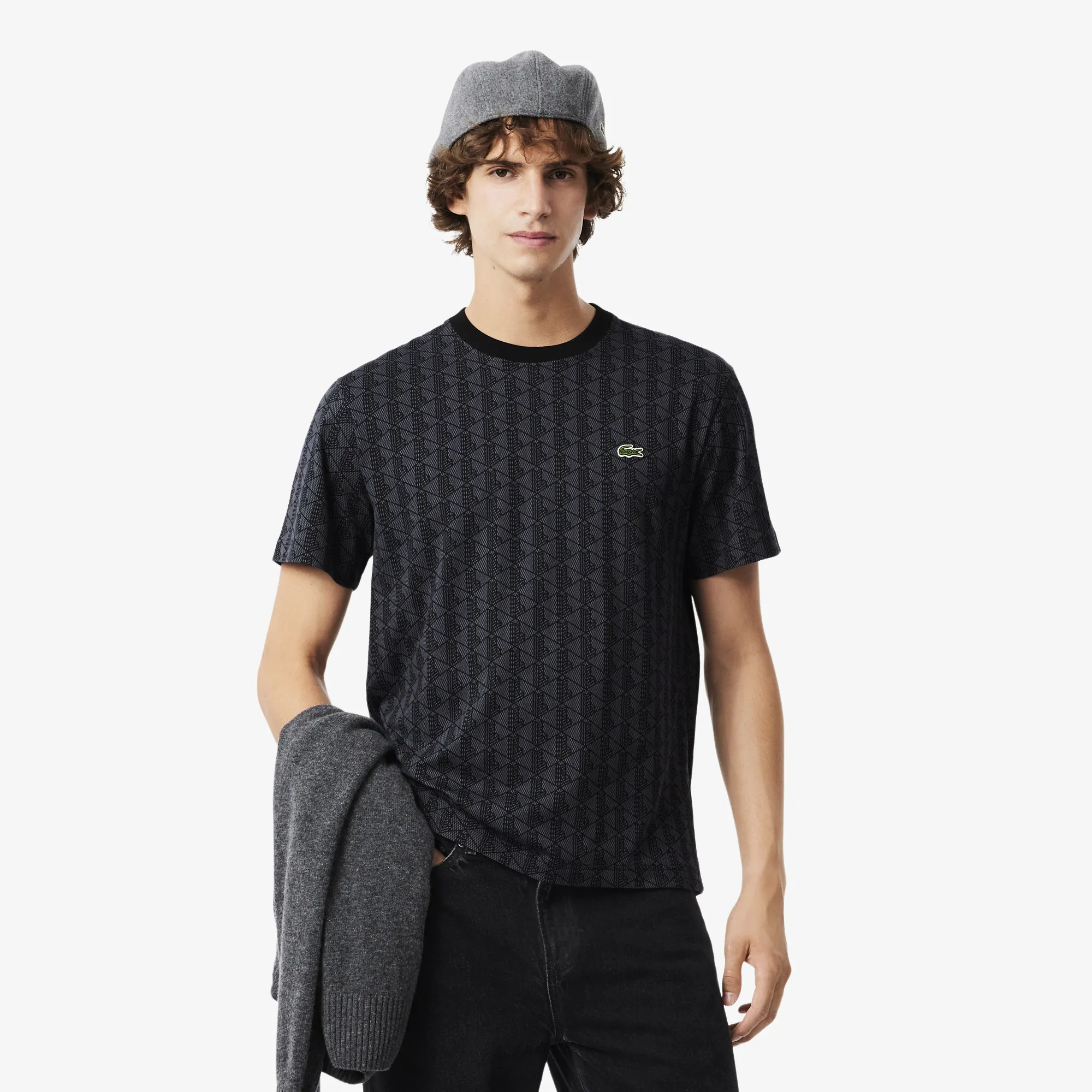 Мужская футболка Lacoste Classic Fit из органического хлопка, серый, арт. TH5902