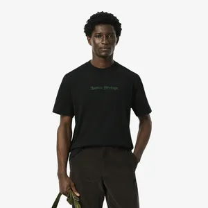 Мужская хлопковая футболка Lacoste, черный, арт. TH5949