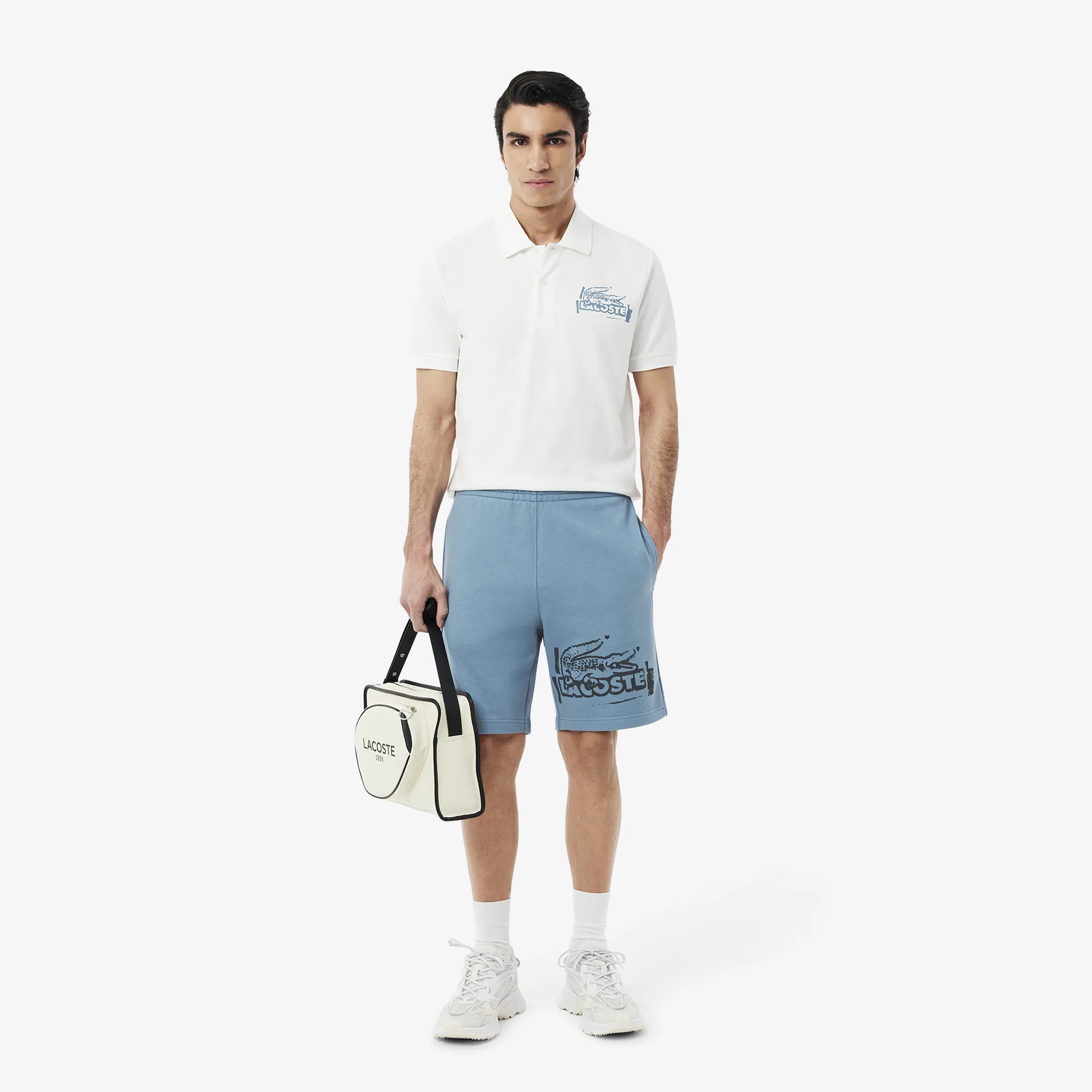 Мужские шорты Lacoste из органического хлопка, синий, арт. GH0286